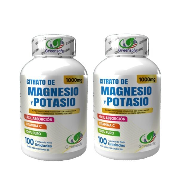 2 Unidades de Citrato de Magnecio y Potacio