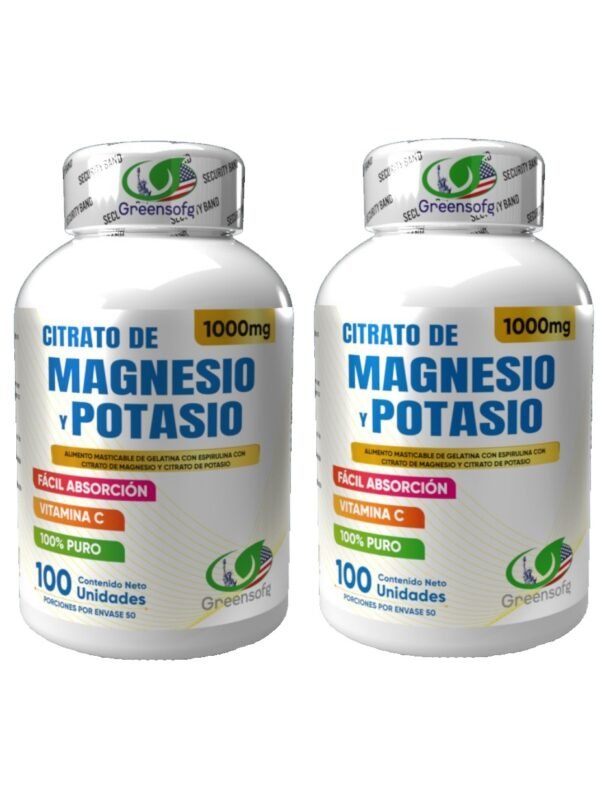 2 Unidades de Citrato de Magnecio y Potacio