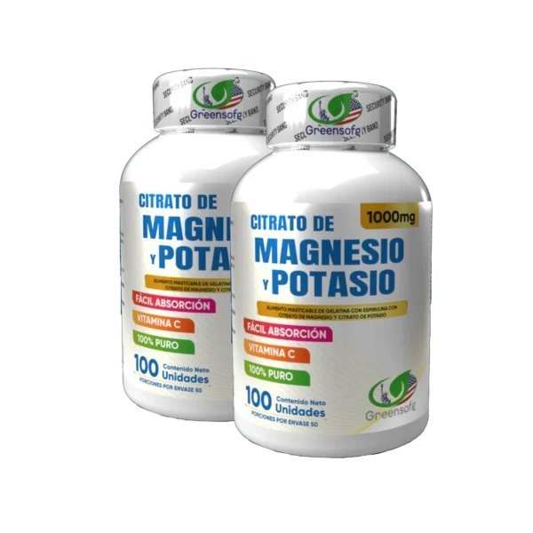 2 Unidades de Citrato de Magnecio y Potacio