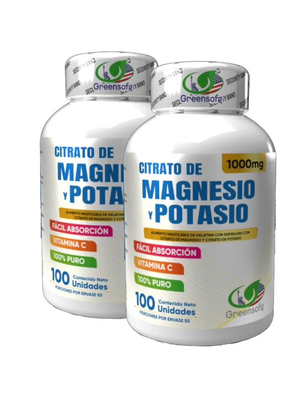 2 Unidades de Citrato de Magnecio y Potacio